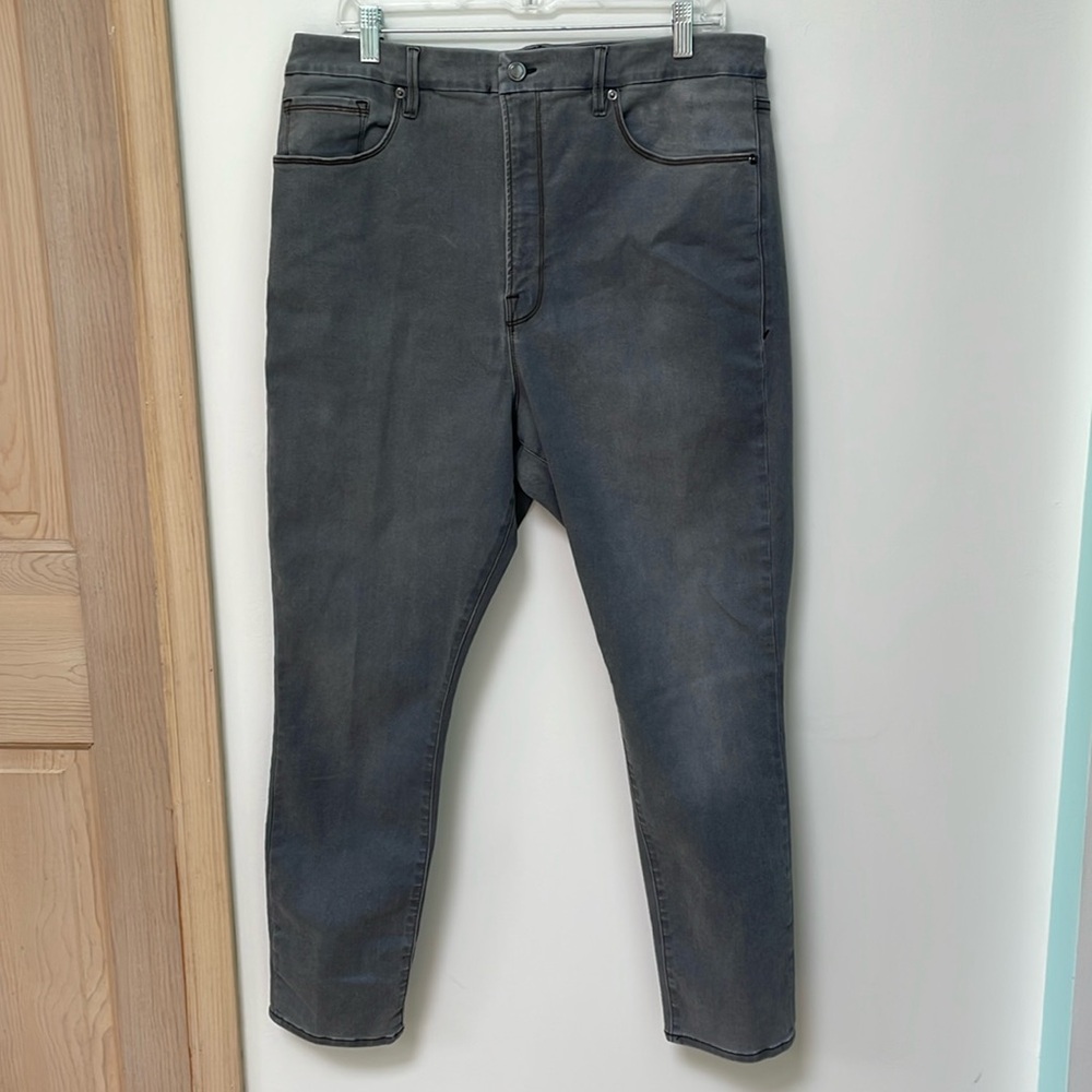 Good American Good Waist gray jeans 22